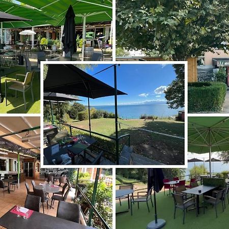 Hotel Restaurant De La Plage Gland Exterior foto