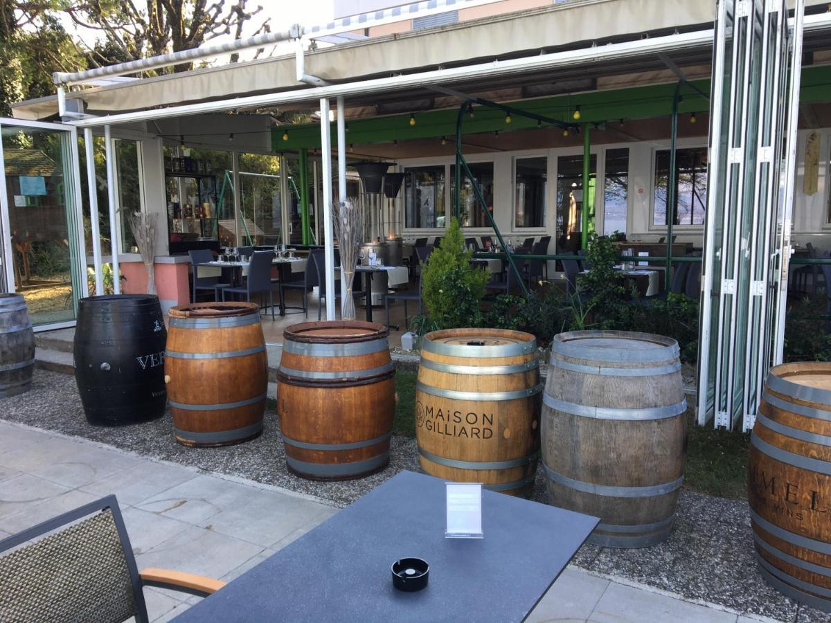 Hotel Restaurant De La Plage Gland Exterior foto