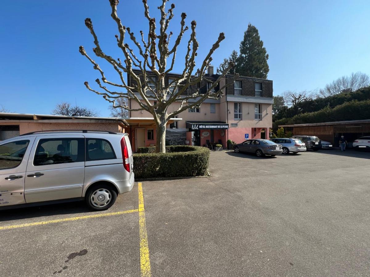 Hotel Restaurant De La Plage Gland Exterior foto