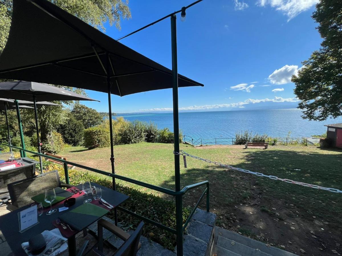 Hotel Restaurant De La Plage Gland Exterior foto