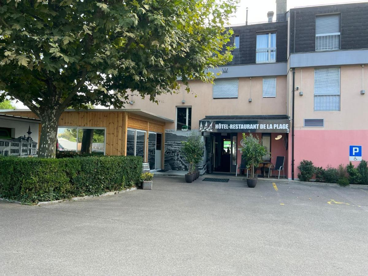 Hotel Restaurant De La Plage Gland Exterior foto