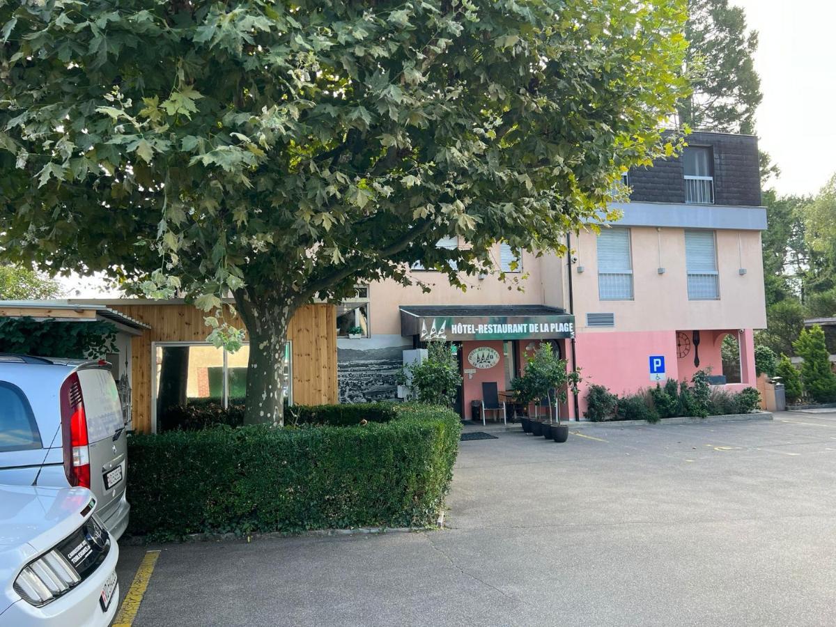 Hotel Restaurant De La Plage Gland Exterior foto